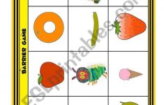 The Very Hungry Caterpillar Barrier Game - Esl Worksheetloangel | Printable Barrier Games Worksheets