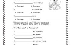 There Was And There Were Worksheet - Free Esl Printable Worksheets | There Was There Were Printable Worksheets