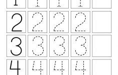 This Is A Numbers Tracing Worksheet For Preschoolers Or | Printable Number Tracing Worksheets For Kindergarten