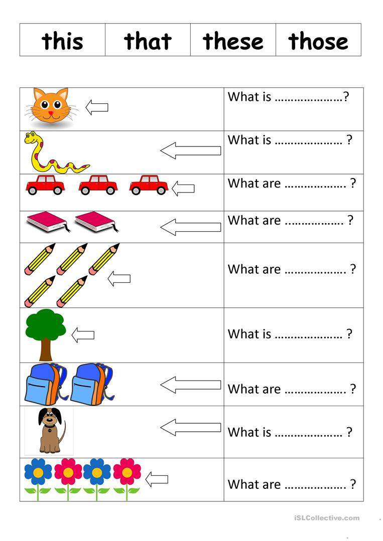 This That These Those Worksheet - Free Esl Printable Worksheets Made | This That These Those Worksheets Printable