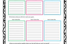 This Worksheet And Free Printable Helps Children Learn How To Set | Printable Goal Setting Worksheet For High School Students