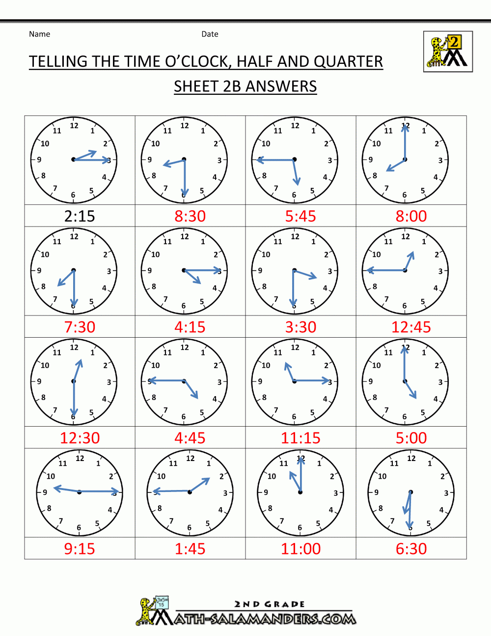 Time Worksheet O&amp;#039;clock, Quarter, And Half Past | Learn To Tell The Time Printable Worksheets