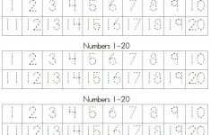 Trace Numbers 1 20 | Kiddo Shelter | Writing Numbers 1 20 Printable Worksheets