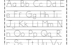 Traceable Letter Worksheets To Print | Alphabet And Numbers Learning | Traceable Abc Printable Worksheets
