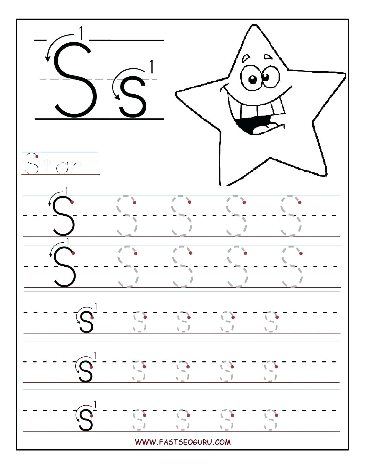 Tracing Names Luxury Printable Letter S Tracing Worksheets For | Printable Name Tracing Worksheets