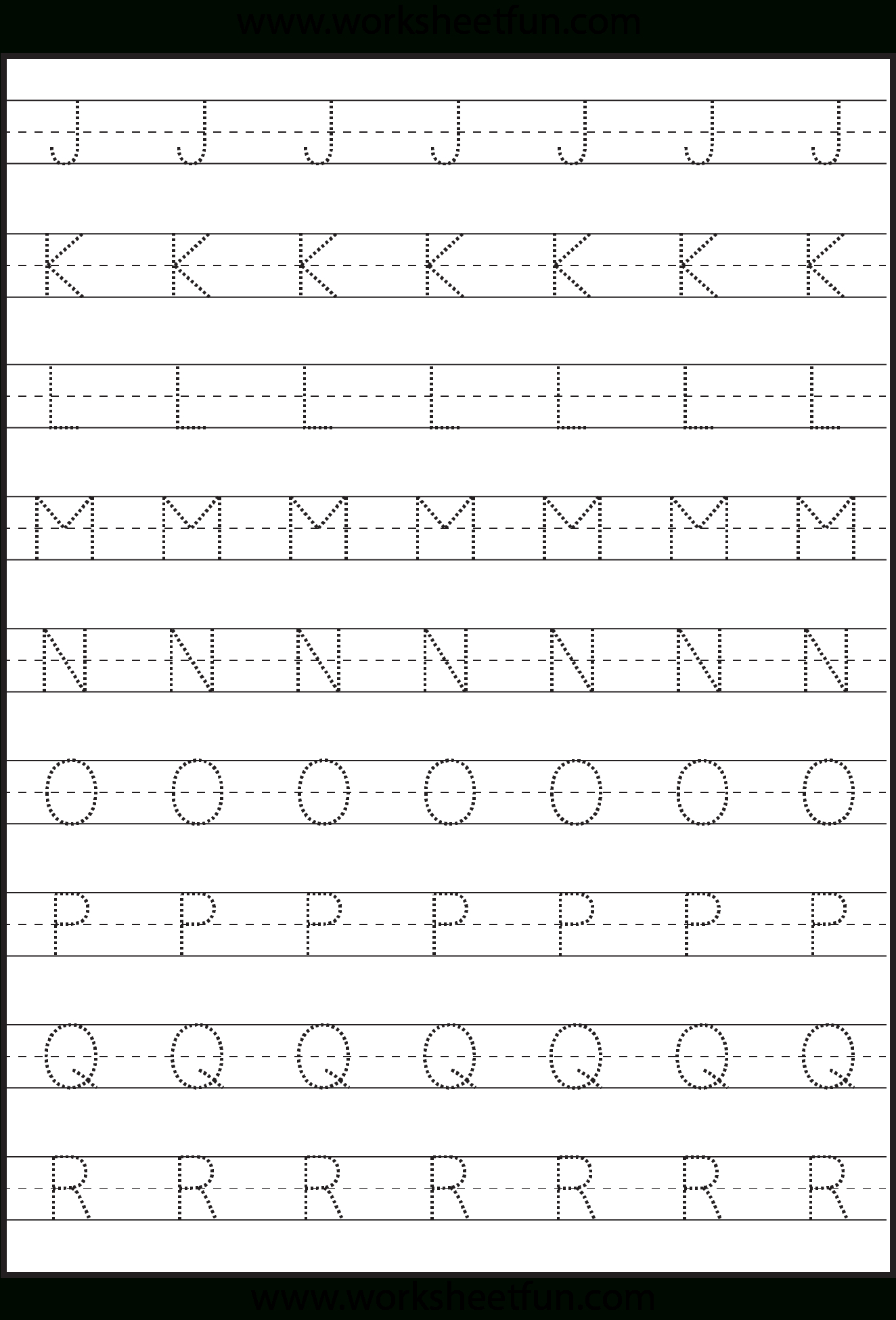 Tracing – Uppercase Letters – Capital Letters – 3 Worksheets / Free | Capital Letters Printable Worksheets