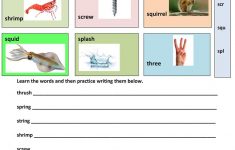 Triple Consonant Blends - Learning Vocabulary Worksheet - Free Esl | Free Printable Consonant Blends Worksheets