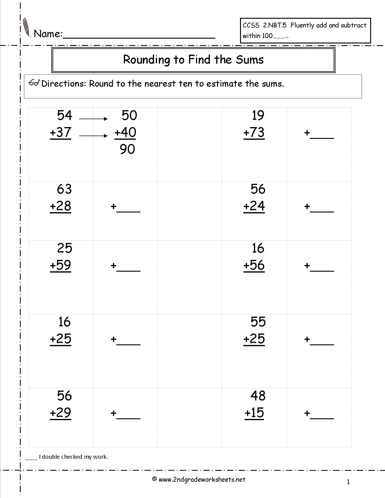 Two Digit Addition Worksheets | Free Printable Two Digit Addition Worksheets