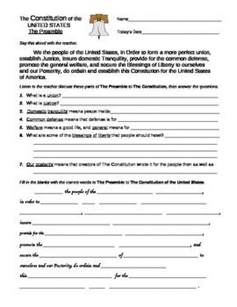 Quiz & Worksheet History Of The Us Constitution Study