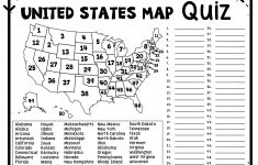 United States Map Quiz &amp; Worksheet: Usa Map Test With Practice | Free Printable States And Capitals Worksheets