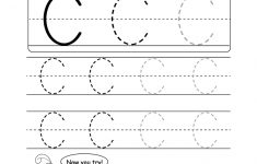 Uppercase Letter C Tracing Worksheet - Doozy Moo | Free Printable Letter C Worksheets