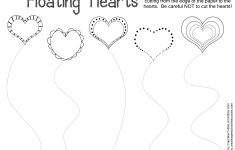 Valentine Trace &amp; Cut Printables | Kids Stuffs | Pinterest | Cutting | Free Printable Cutting Worksheets For Kindergarten