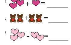 Valentine's Day Math Worksheet - Free Kindergarten Holiday Worksheet | Free Printable Preschool Valentine Worksheets