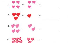 Valentine's Worksheets Free | Valentine's Day Subtraction Worksheet | Free Printable Preschool Valentine Worksheets