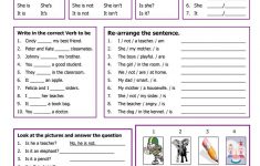 Verb To Be Worksheet - Free Esl Printable Worksheets Madeteachers | Free Printable Esl Grammar Worksheets