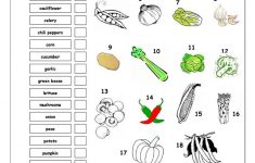 Vocabulary Matching Worksheet - Vegetables Worksheet - Free Esl | Vegetables Worksheets Printables