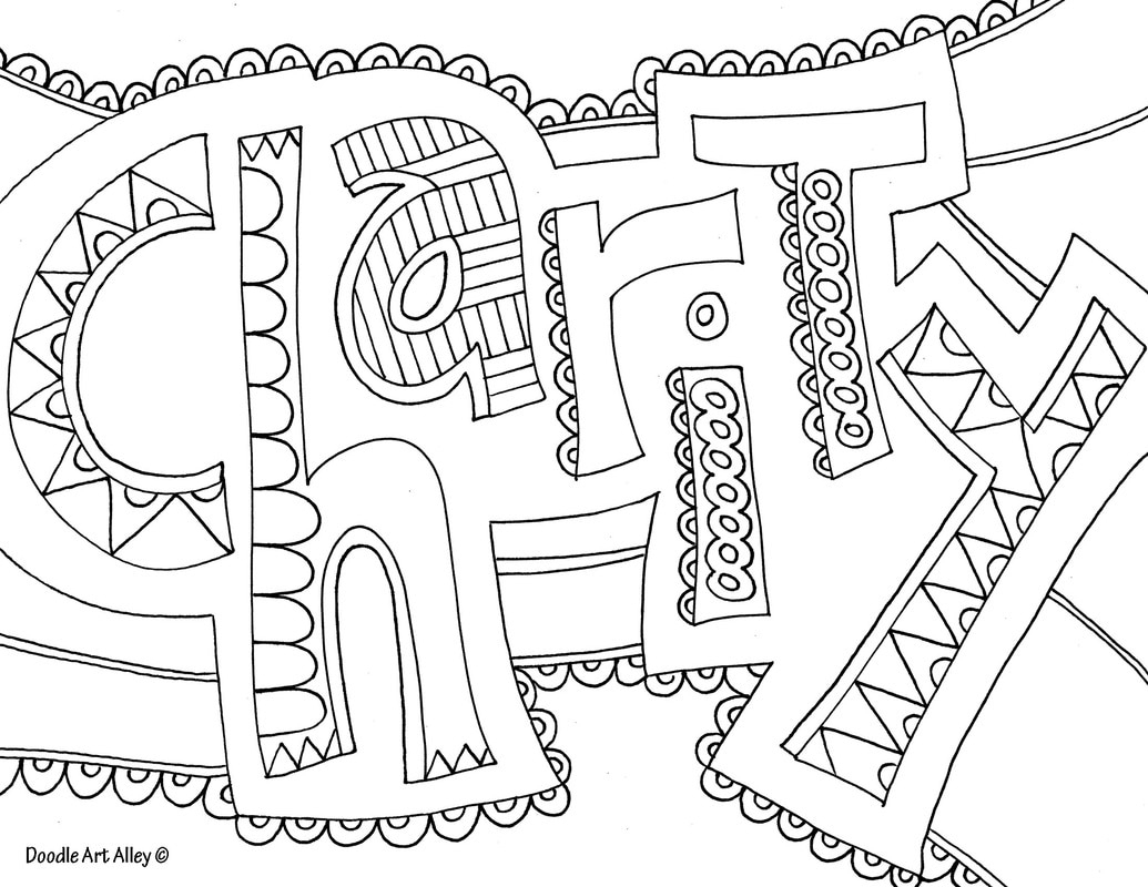 Word Coloring Pages - Doodle Art Alley | Colouring Worksheets Printable