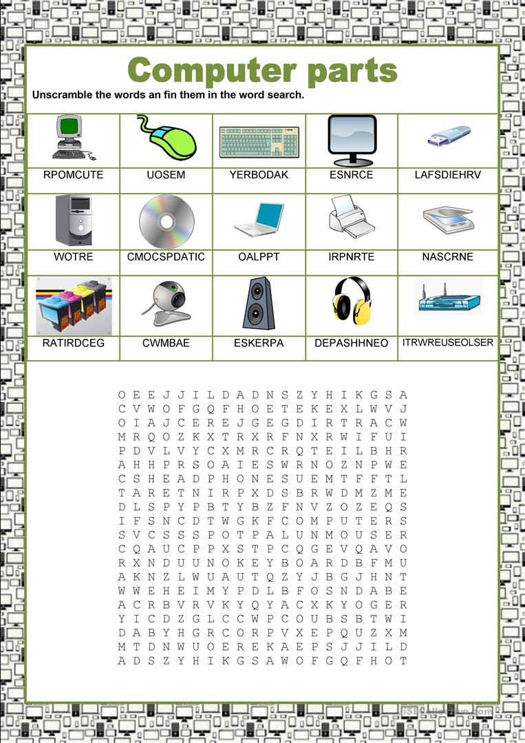 Free Printable Computer Worksheets For Elementary Students