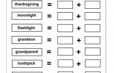Worksheet Grandmother Thanksgiving Moonlight Flashlight | Free Printable Compound Word Worksheets