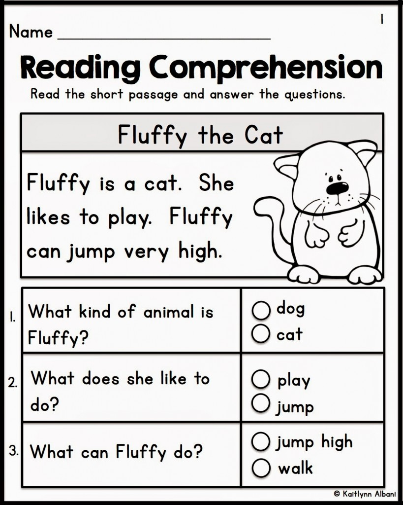 Worksheet : Kindergarten Reading Comprehension Worksheets Teacher | Free Printable English Reading Worksheets For Kindergarten