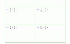 Worksheets For Fraction Addition | Free Printable Adding Fractions Worksheets