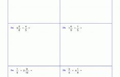 Worksheets For Fraction Multiplication | Fraction Worksheets 6Th Grade Printable