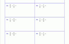 Worksheets For Fraction Multiplication | Fraction Worksheets For 6Th Grade Printable