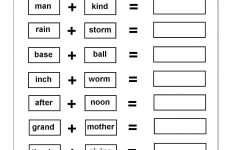 Worksheets On Compound Words With Pictures | Ela Activities | Free Printable Compound Word Worksheets