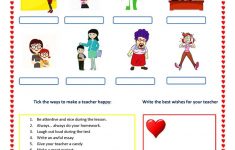 World Teacher's Day Worksheet - Free Esl Printable Worksheets Made | Teacher Printable Worksheets