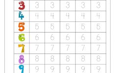 Writing Numbers Worksheet - Kids Learning Activity | Printable | Printable Number Tracing Worksheets