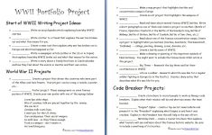 Wwii Portfolio Project - Homeschool Den | Wwii Printable Worksheets