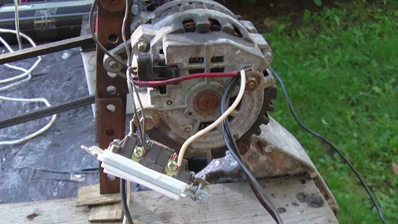 Alternator Demo Wiring, Connection To Battery, Capacitors, Inverter,  Modification | Wiring Diagram Alternator To Battery