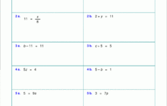 Free Worksheets For Linear Equations (Grades 6-9, Pre | Solving Equations Printable Worksheets