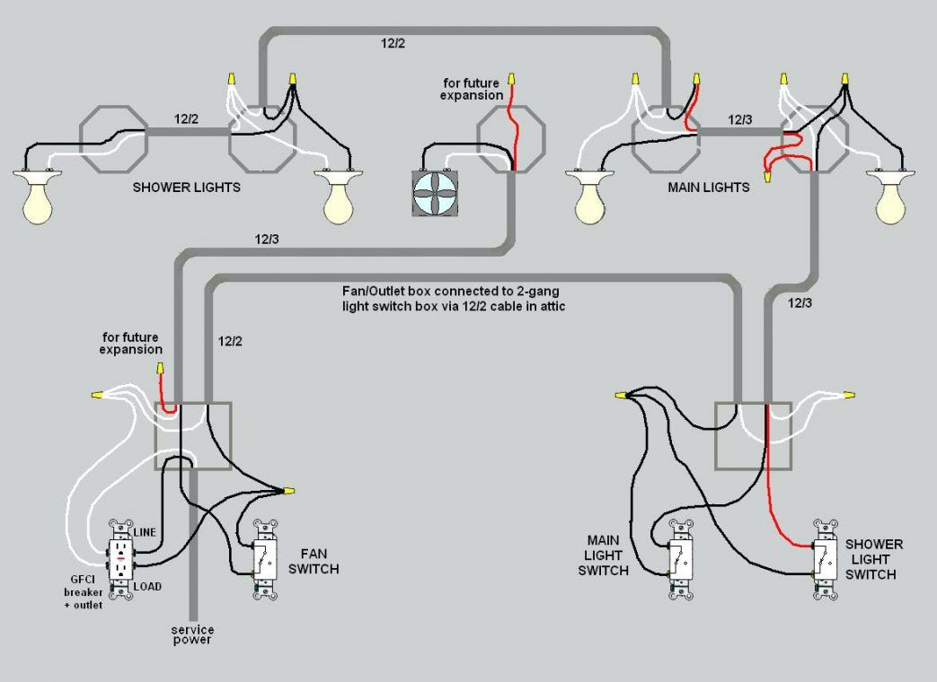 Wiring Lights And Outlets On Same Circuit Diagram Basement A | Wiring Diagram For Light Switch And Outlet